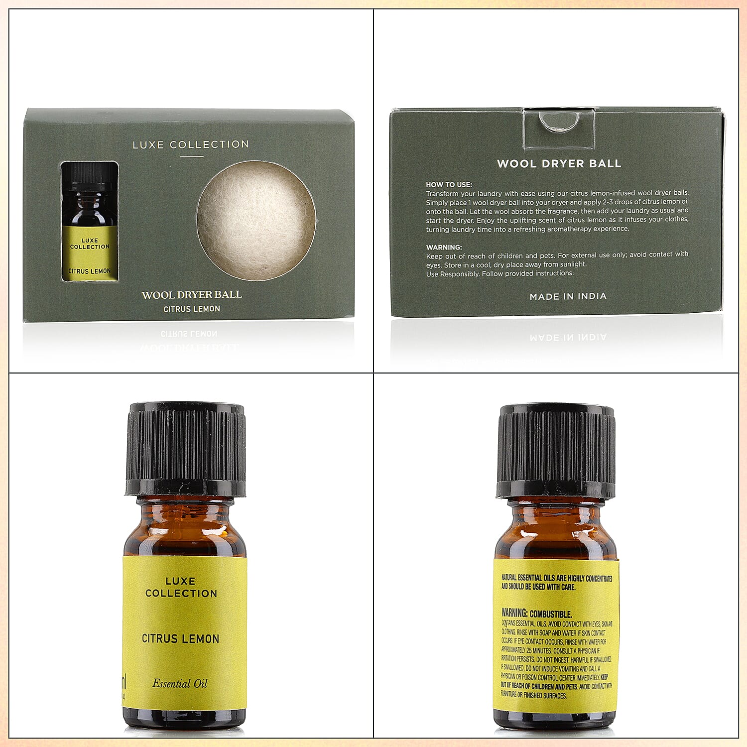 Essential Oil-Infused Wool Dryer Balls