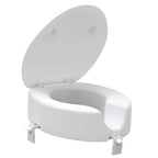 Evekare Raised Toilet Seat with Lid (100mm) - White