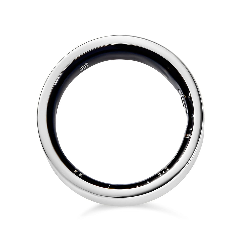 Soul Smart V1 Smart Ring - Stainless Steel Fitness Tracker with Heart Rate, SpO2, Sleep Monitor, Bluetooth 5.1, IP68 Waterproof, Magnetic Charging