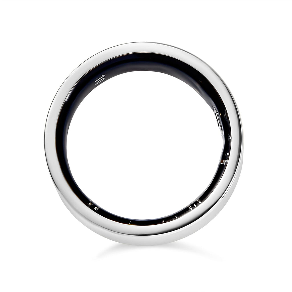 Soul Smart V1 Smart Ring - Stainless Steel Fitness Tracker with Heart Rate, SpO2, Sleep Monitor, Bluetooth 5.1, IP68 Waterproof, Magnetic Charging