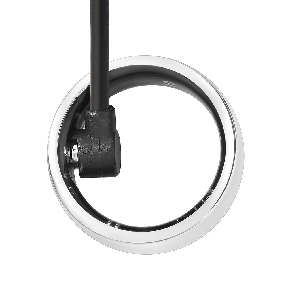 Soul Smart V1 Smart Ring - Stainless Steel Fitness Tracker with Heart Rate, SpO2, Sleep Monitor, Bluetooth 5.1, IP68 Waterproof, Magnetic Charging
