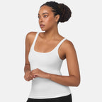 Bella Bodies Pack of 2 - Everyday Pure Comfort Camisole (Size 22 To 24) - White - Sea Jade