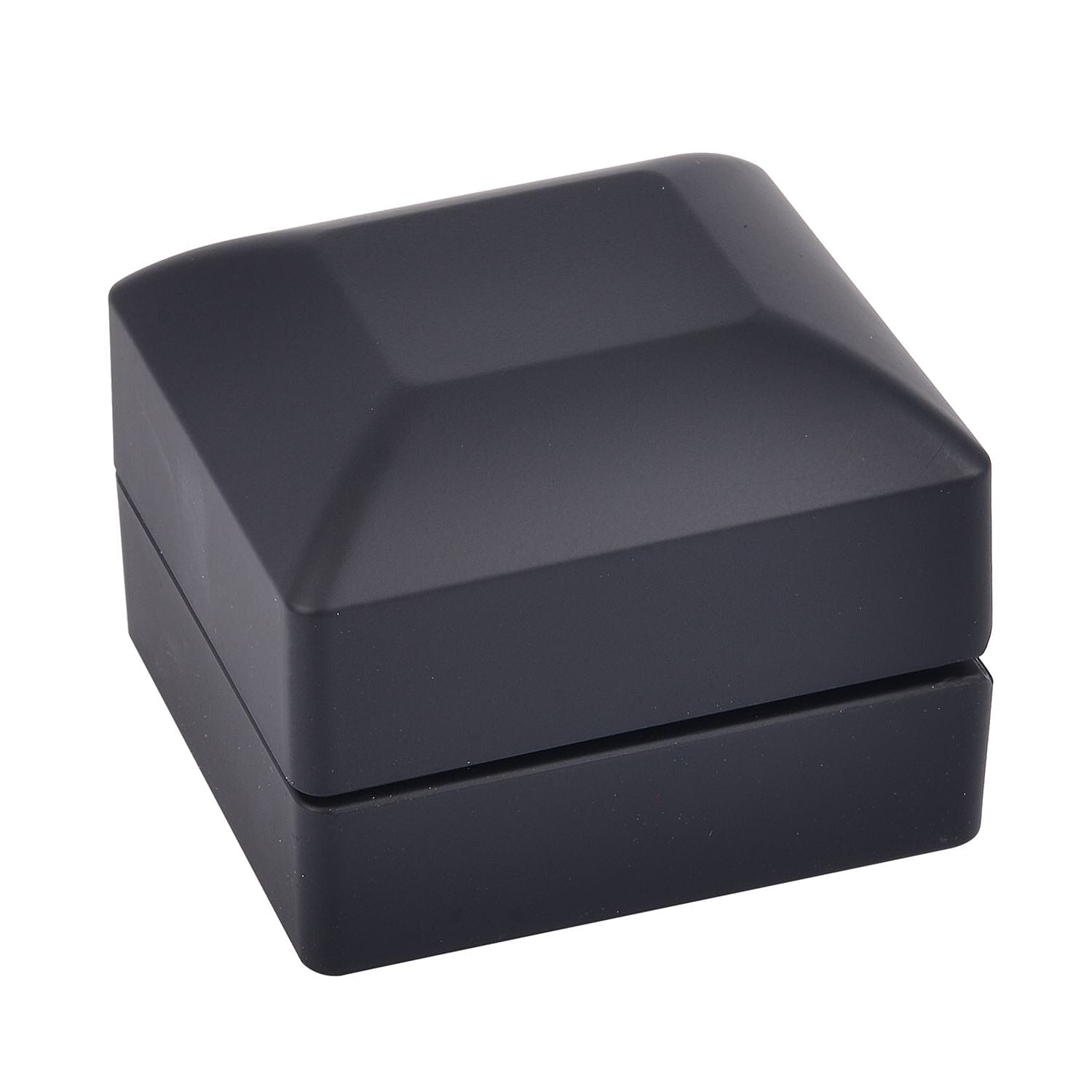 Stocking Filler Gift Idea - Elegant Black Ring Box with LED Light (Up to 2 Rings)