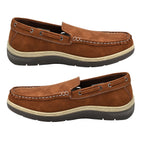 Exmouth Mens Slip On Boat Shoes (Size 10) - Brown