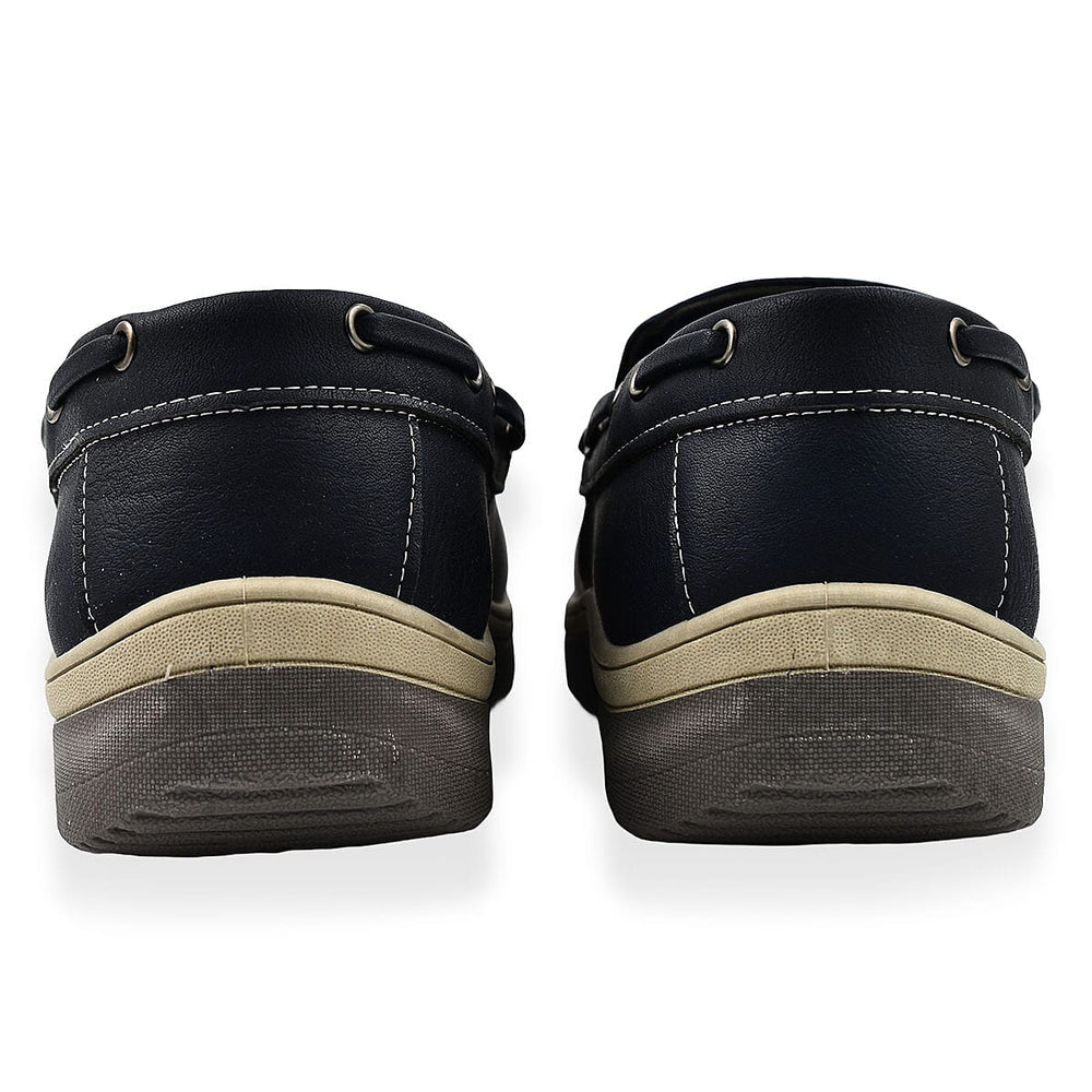 Exmouth Mens Slip On Boat Shoes (Size 10) - Navy