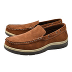 Exmouth Mens Slip On Boat Shoes (Size 7) - Brown