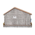 Exquisite Wood House Decoration with 7 LED Lights (Size 29x7x21 Cm) - Nativity