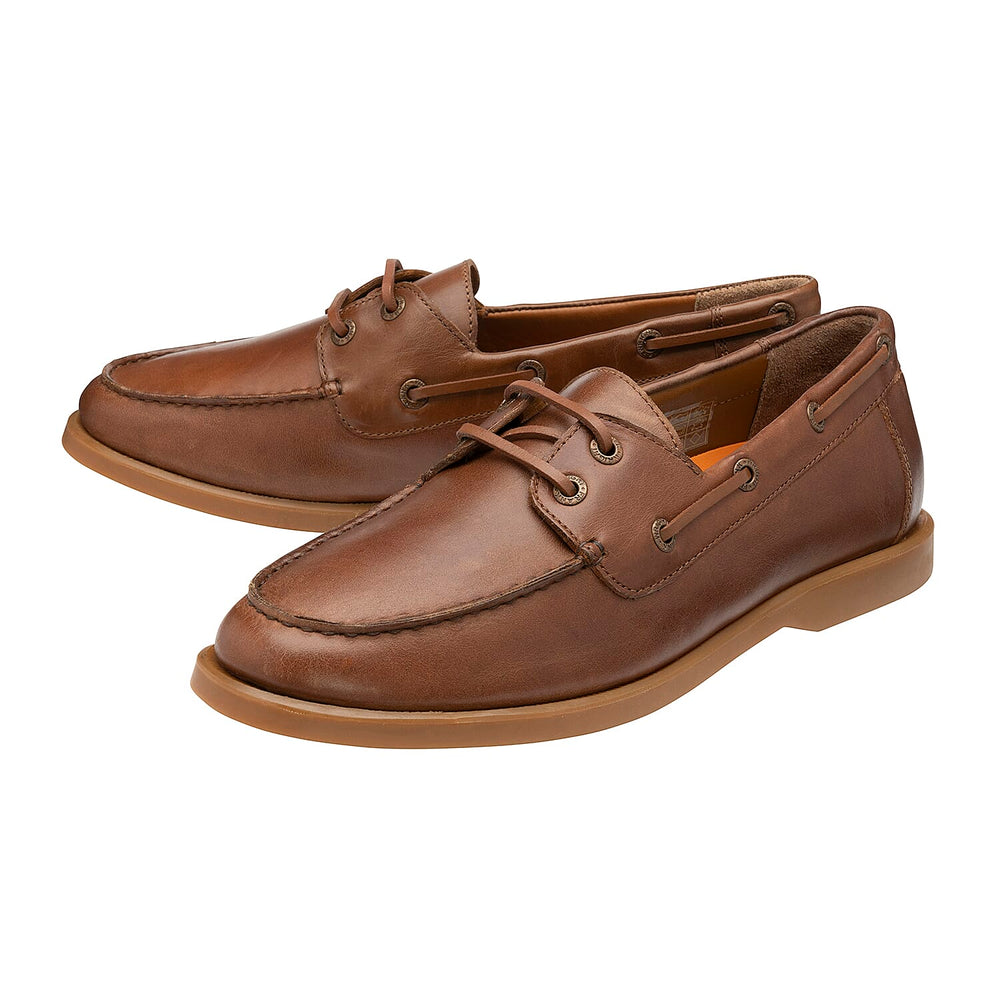 FRANK WRIGHT Keel Leather Boat Shoe (Size 8) - Tan