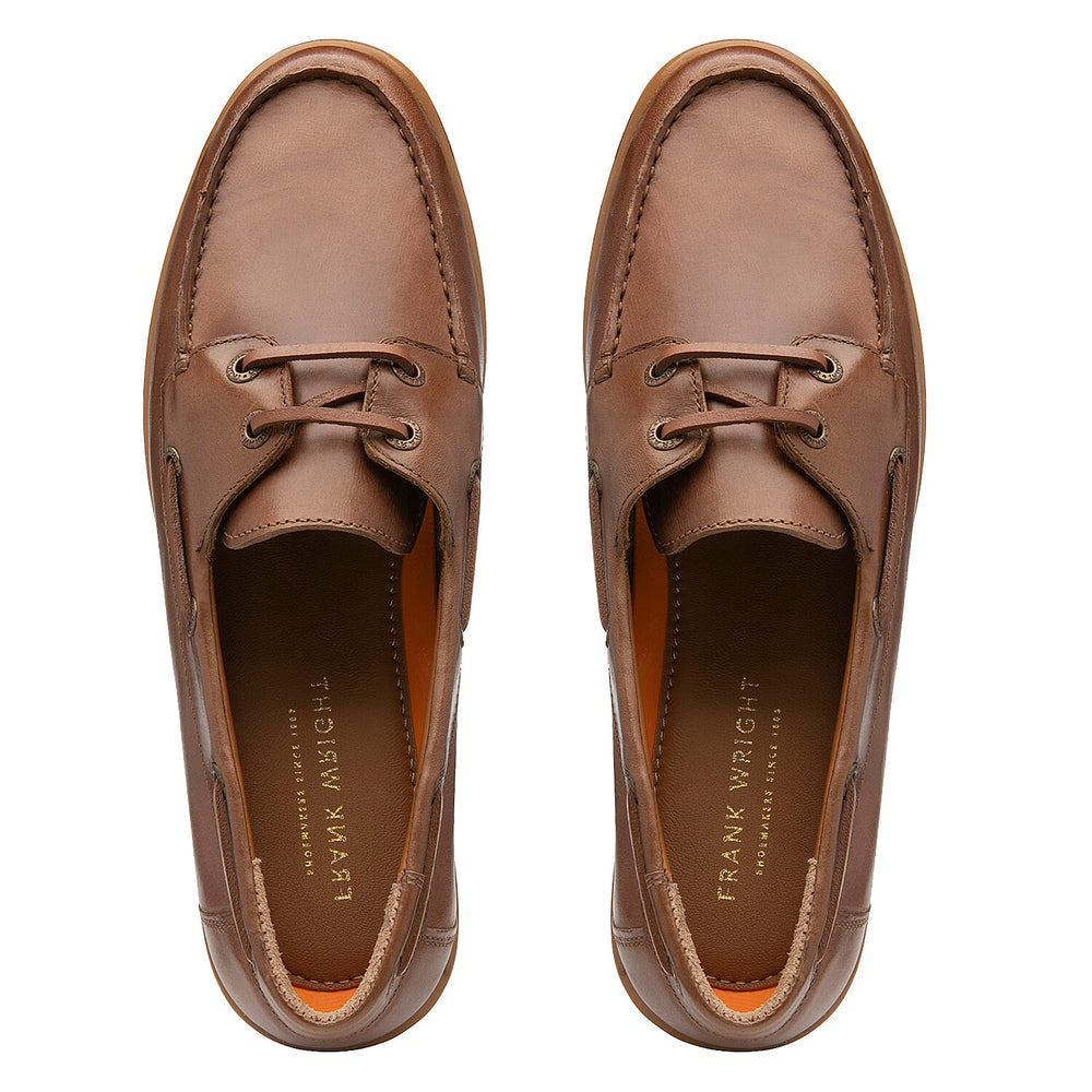FRANK WRIGHT Keel Leather Boat Shoe (Size 8) - Tan