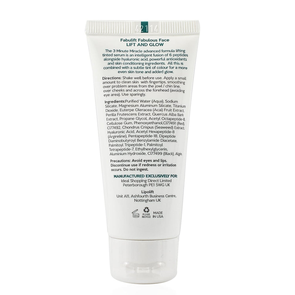 Fabulift 3 Minute Miracle Lift and Glow Instant Tinted Face Serum (30ml) - 300 applications