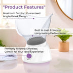 HoMedics Facial Spa, Facial Steamer-Mist, Revitalising, Angled Mask for Comfort, Opens Pores for Deep Cleaning, Includes Nasal Attachment to Ease Congestion