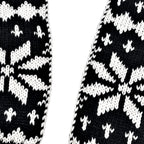 Fairisle Reversible Knit Scarf (Size 144x20 Cm) - Grey - Cream