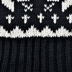 Fairisle Reversible Knit Scarf (Size 144x20 Cm) - Grey - Cream