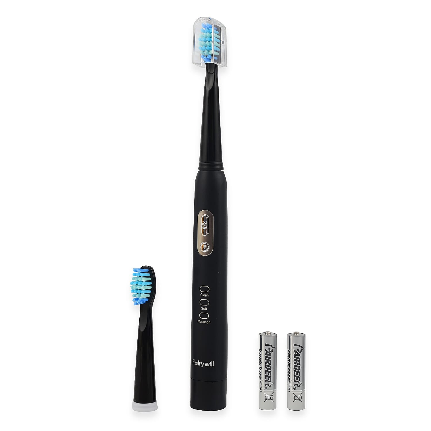 Fairywill Sonic Toothbrush With 3 Modes, Smart Timer - 2 Heads