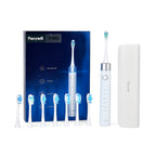 FairyWill P80 Pressure Sensor Sonic Electronic Toothbrush with 8 Heads and Travel Case