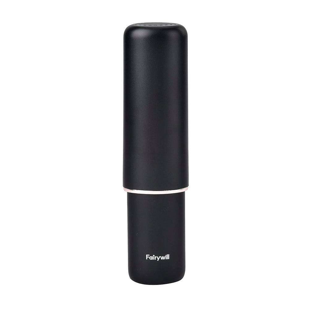 Fairywill T9 Electric Toothbrush with 4 Brush Heads & 1 Vented Cap (USB Powered 650mAh Rechargeable Battery) - Black