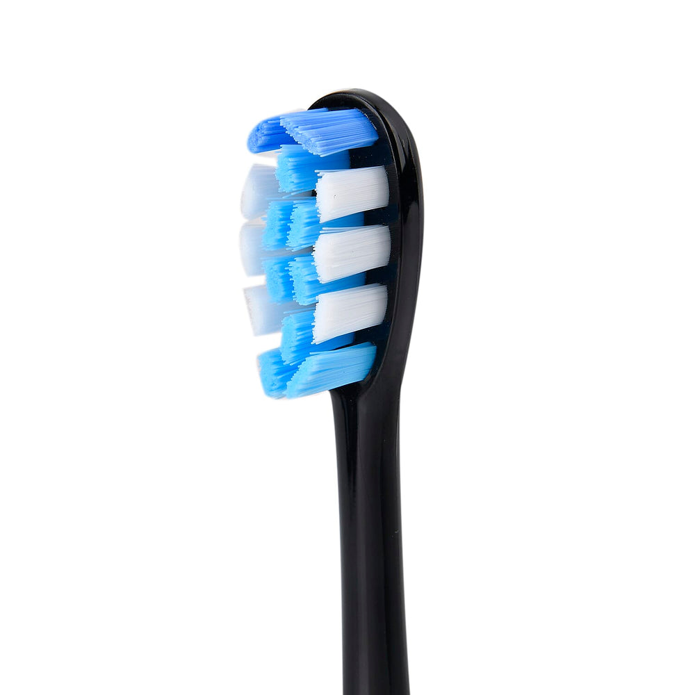 Fairywill T9 Electric Toothbrush with 4 Brush Heads & 1 Vented Cap (USB Powered 650mAh Rechargeable Battery) - Black