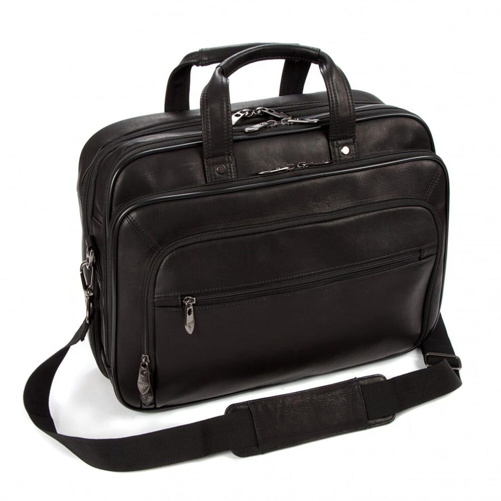 Falcon Colombian Leather 15.6 Inch bag - Black