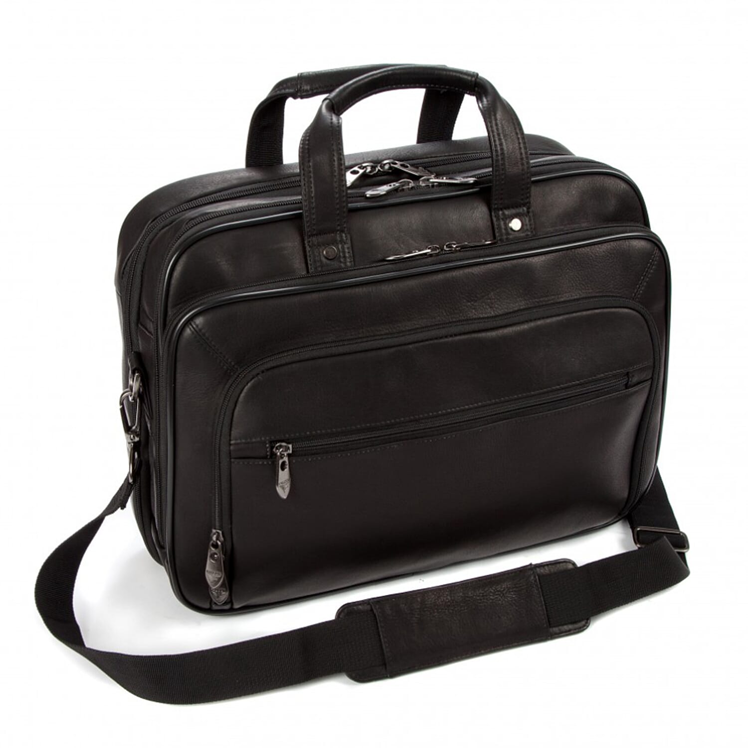 Falcon Colombian Leather 15.6 Inch bag - Black