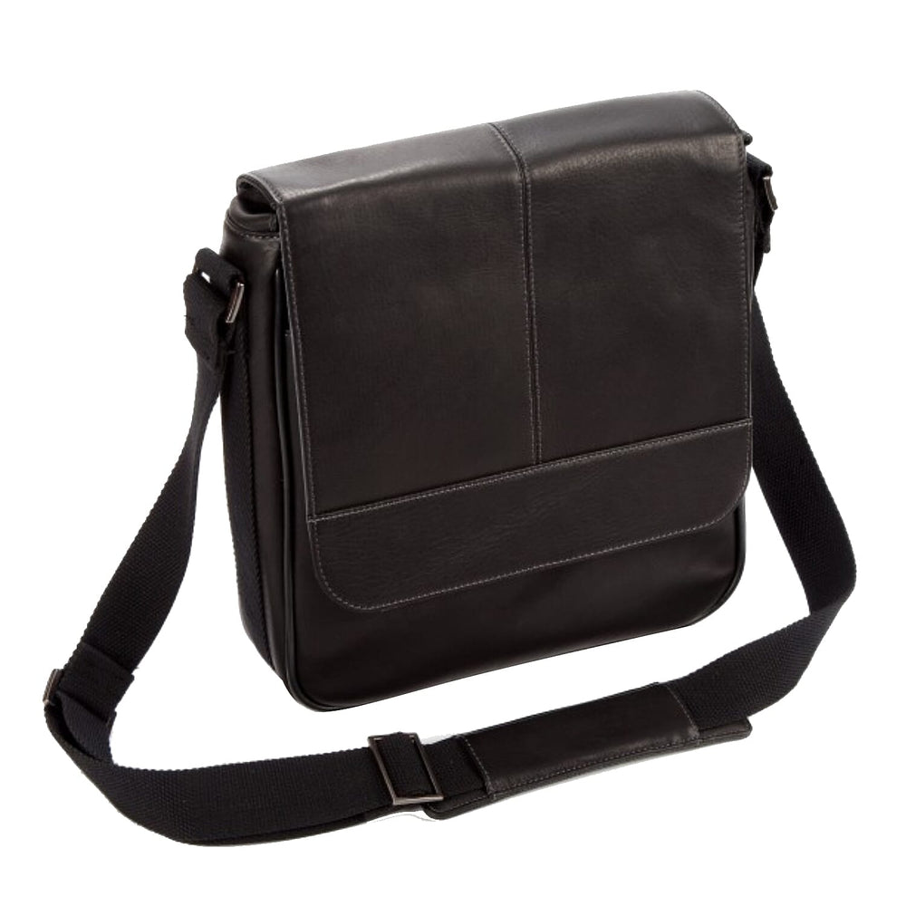 Falcon Colombian Leather Satchel Bag - Black