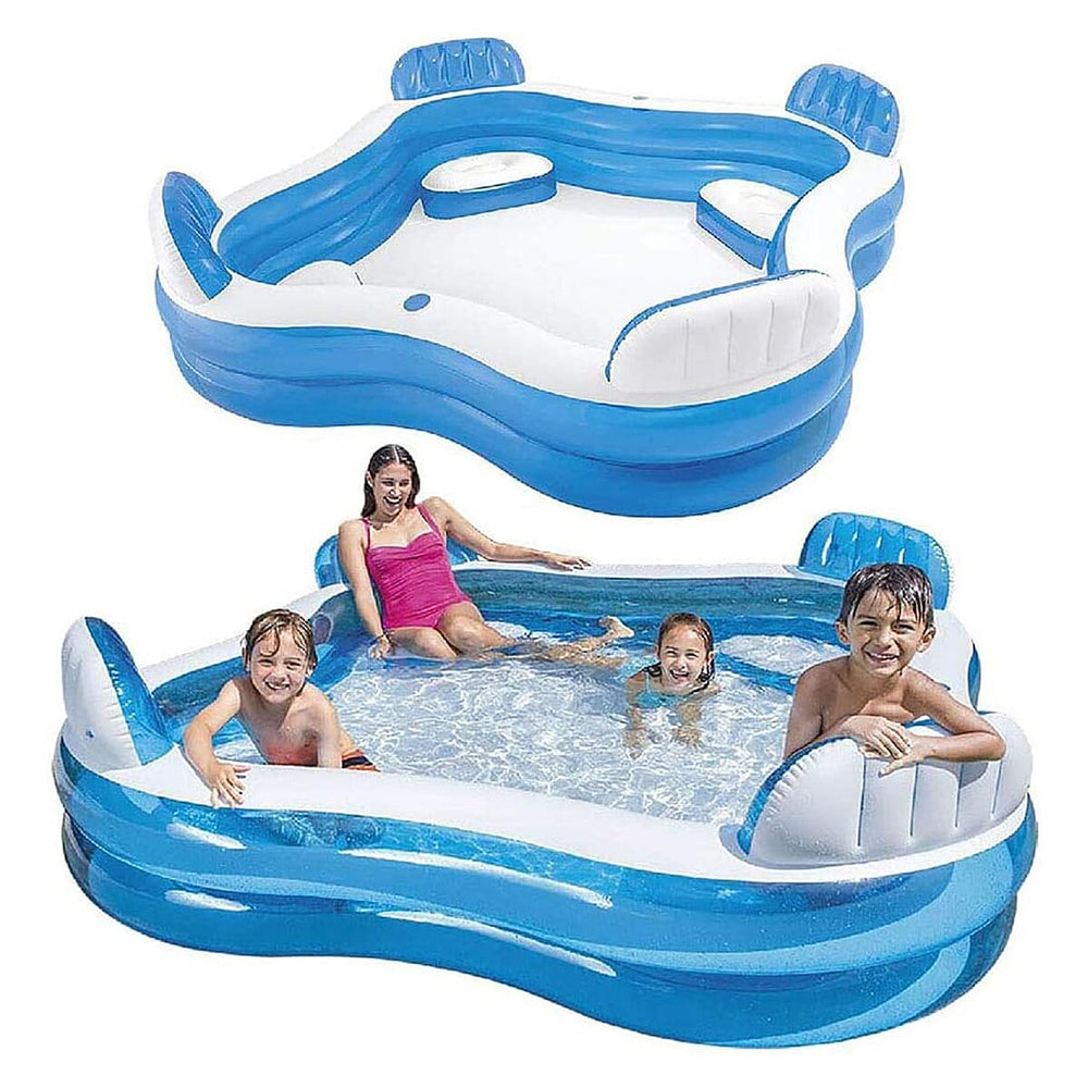Family Lounge Paddling Pool - Creative Kids Sports - Blue