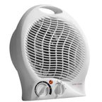 2000W Upright Fan Heater with 2 Heat Settings - White