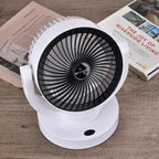 Air Circulation Fan with 3 Speed Modes (2000mAh Battery) - White