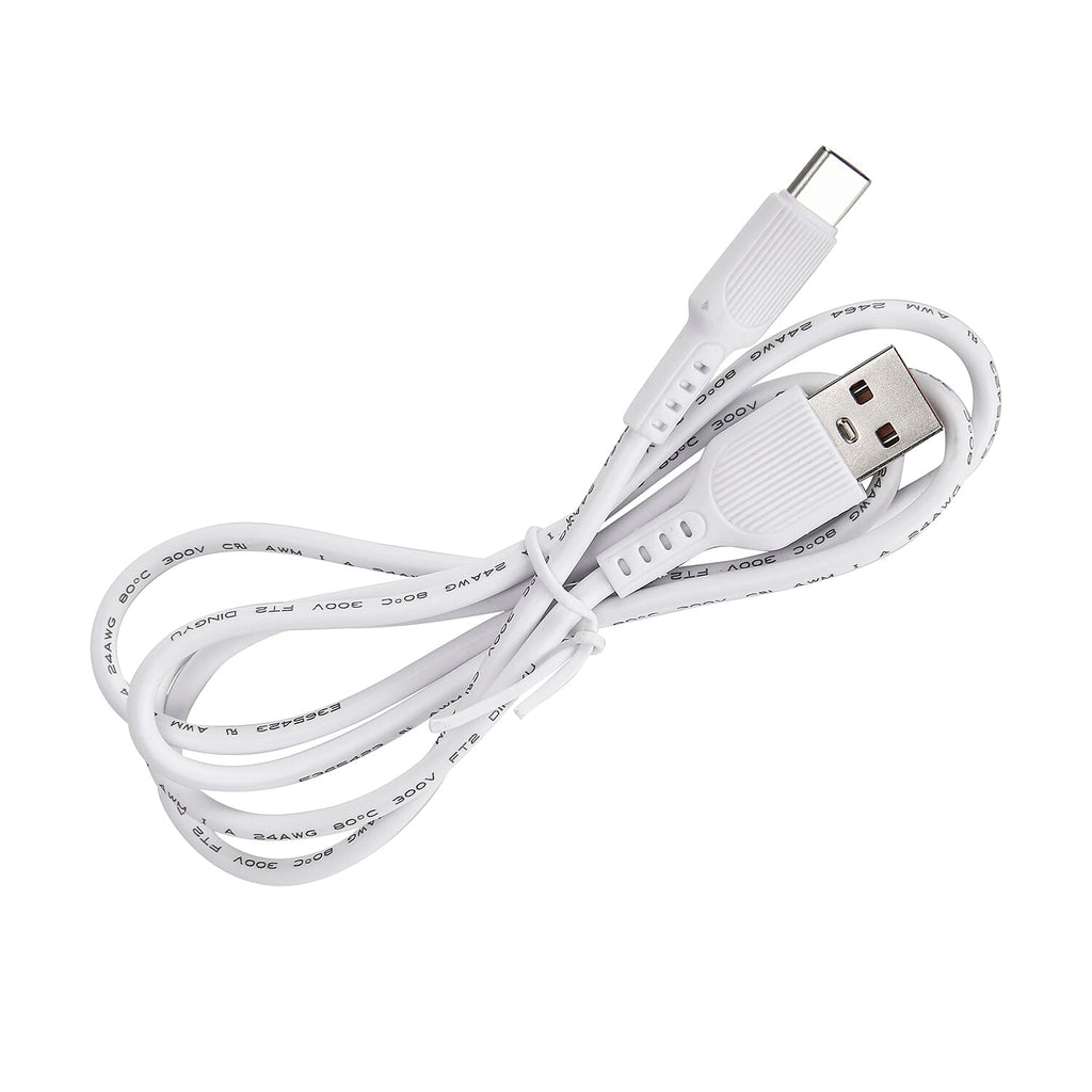 Air Circulation Fan with 3 Speed Modes (2000mAh Battery) - White
