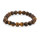 80 Genuine Gemstone Frame Collection with Bracelet (Size 7 Stretchable) - Tiger Eye