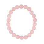 80 Genuine Gemstone Frame Collection with Bracelet (Size 7 Strachable) - Rose Quartz