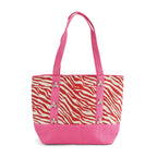 Fashionable Zebra Print Tote Bag - Pink