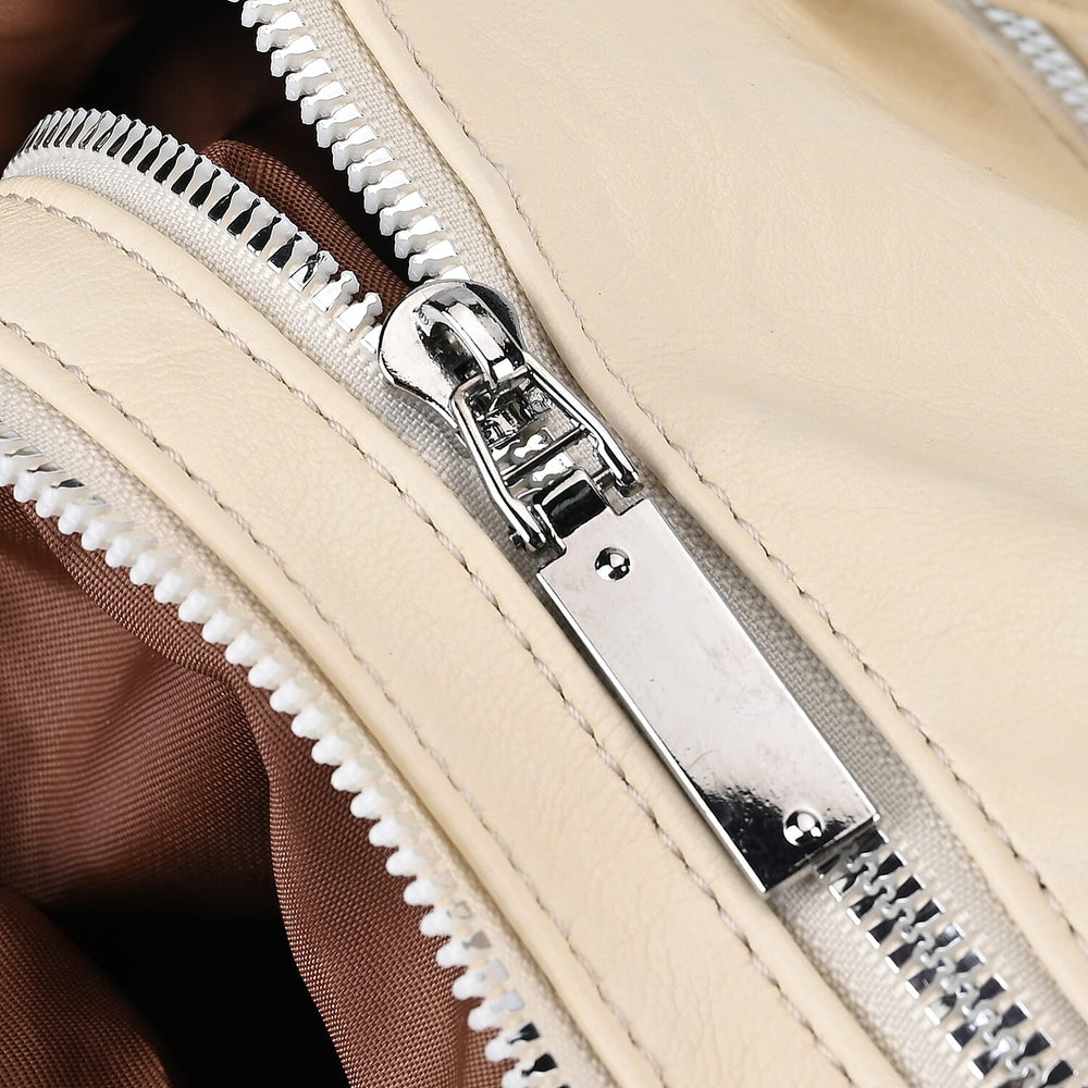 3 in 1 Solid Versatile Styling Crossbody, Shoulder, and Tote Bag (Size 33x13x36 cm) - White