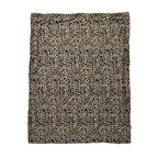 Faux Rabbit Fur Leopard Print Blanket (Size 200x150 cm) - Off White