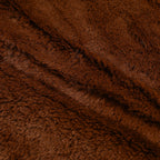 Faux Rabbit Fur Patterned Blanket (Size 150x1 cm) - Burgundy - Pink