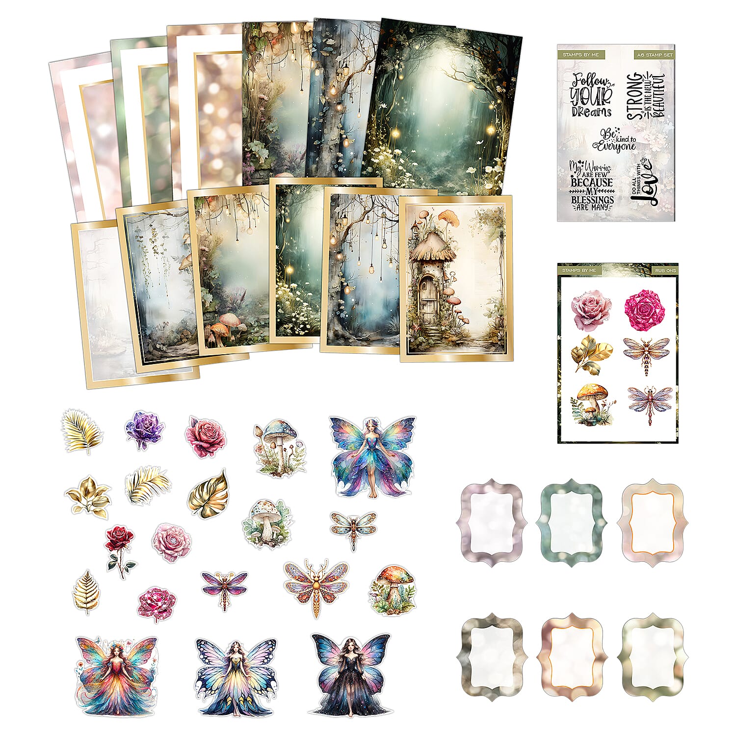 Follow Your Dreams- Create-A-Card Kit (18 piece) and Stamp Set (7 piece)