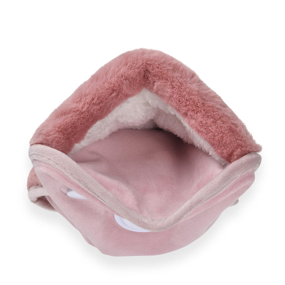 Electric Hot Water Bottle with Soft Plush Cover - Pink