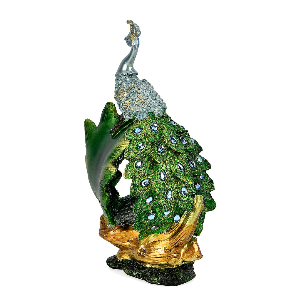 Boutique Collection - Decorative Peacock Figurine (Size 21x11x10 cm)