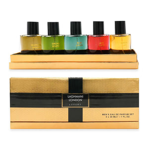 Fine Perfumery Laghmani London Luxury Mens Perfume (Inc. 5X30ml Mens EDP) Gift Set