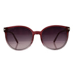 Swarovski Womens Red Faded Acetate Cat Eye Sunglasses With Grey Lenses