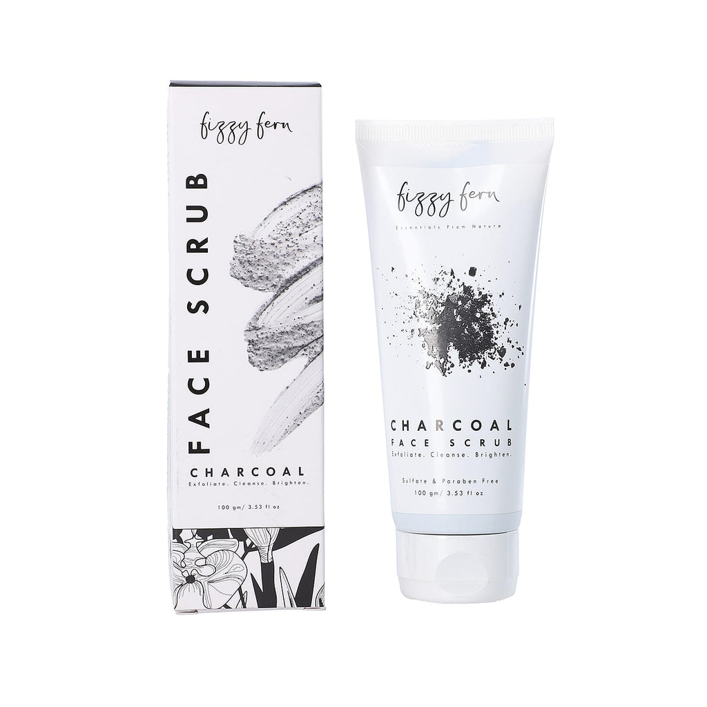 Fizzy Fern- Charcoal Face Scrub with Turmeric - Tamarind Extract