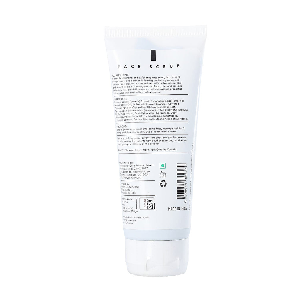 Fizzy Fern- Charcoal Face Scrub with Turmeric - Tamarind Extract