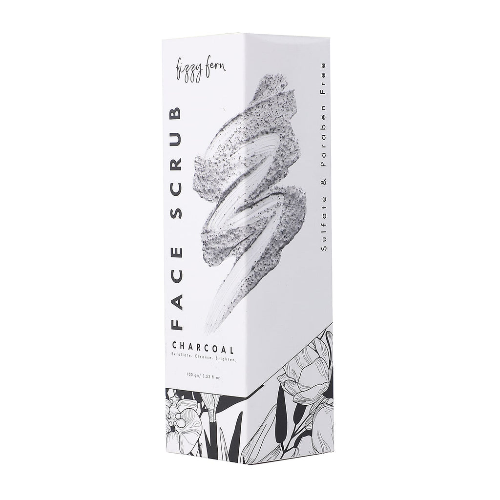Fizzy Fern- Charcoal Face Scrub with Turmeric - Tamarind Extract