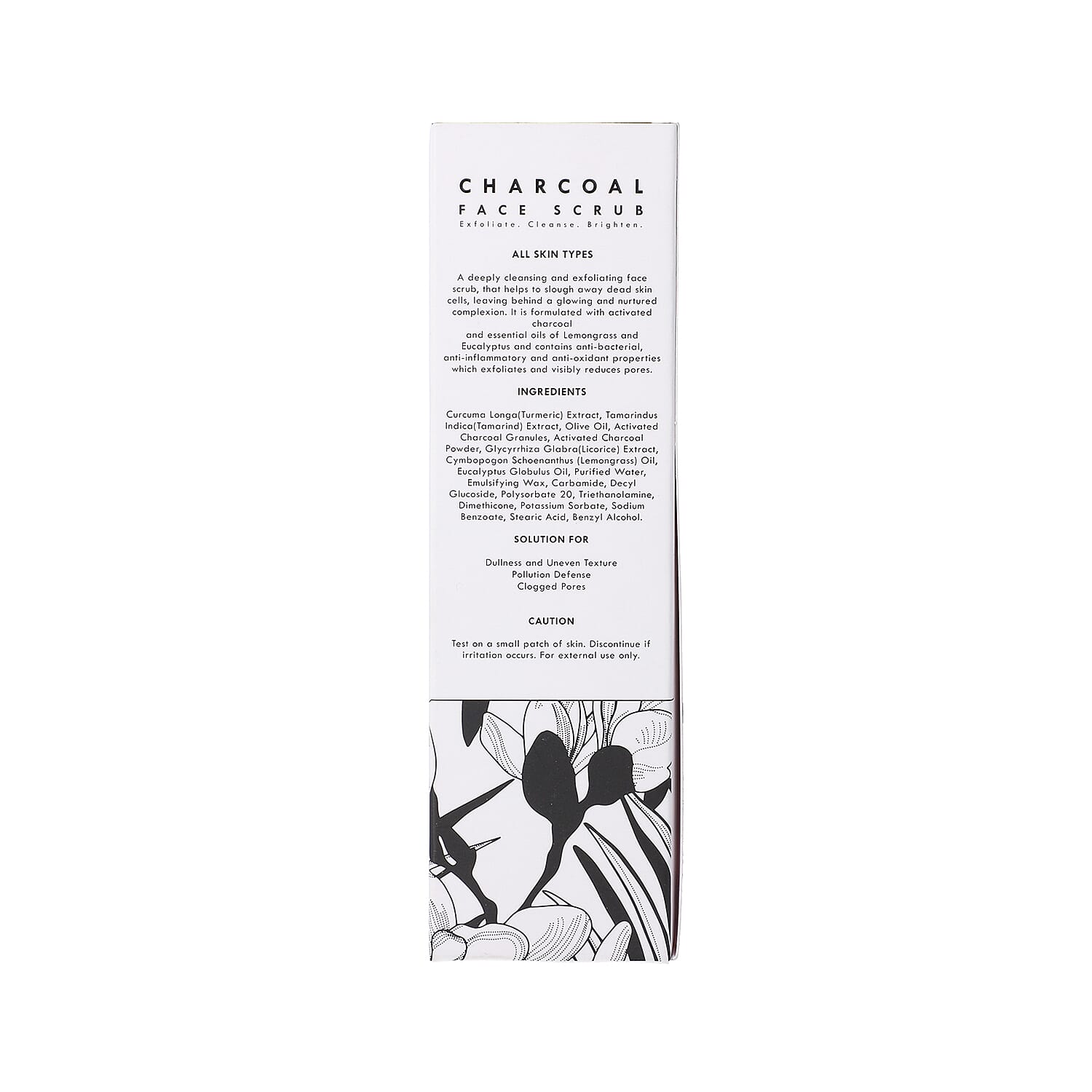 Fizzy Fern- Charcoal Face Scrub with Turmeric - Tamarind Extract