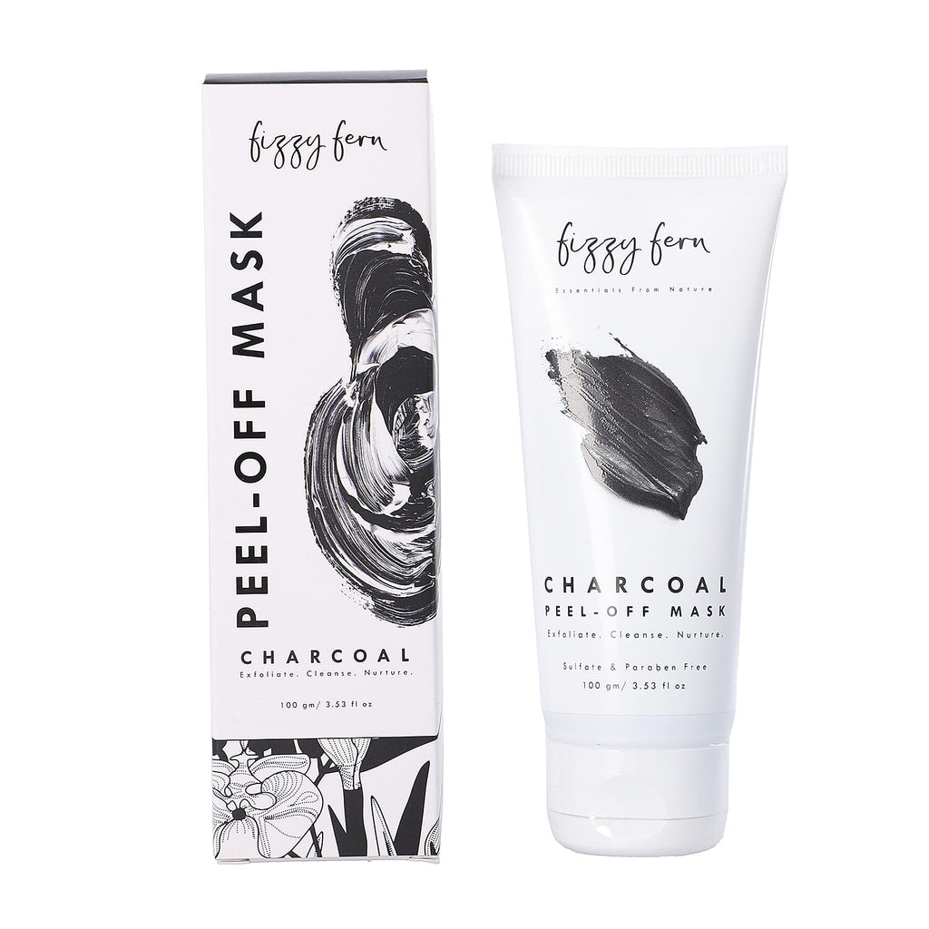 Fizzy Fern- Charcoal Peel-Off Mask Sulphate - Paraben Free with Turmeric