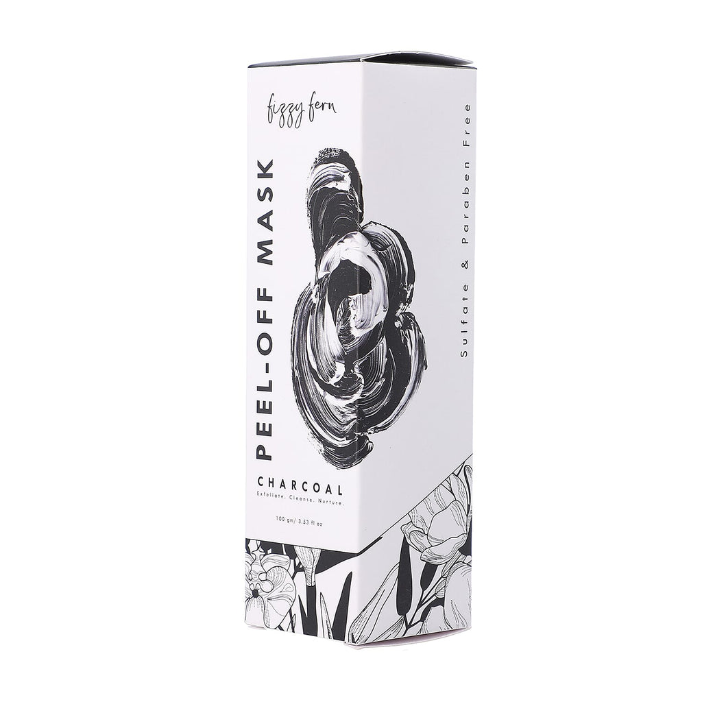 Fizzy Fern- Charcoal Peel-Off Mask Sulphate - Paraben Free with Turmeric