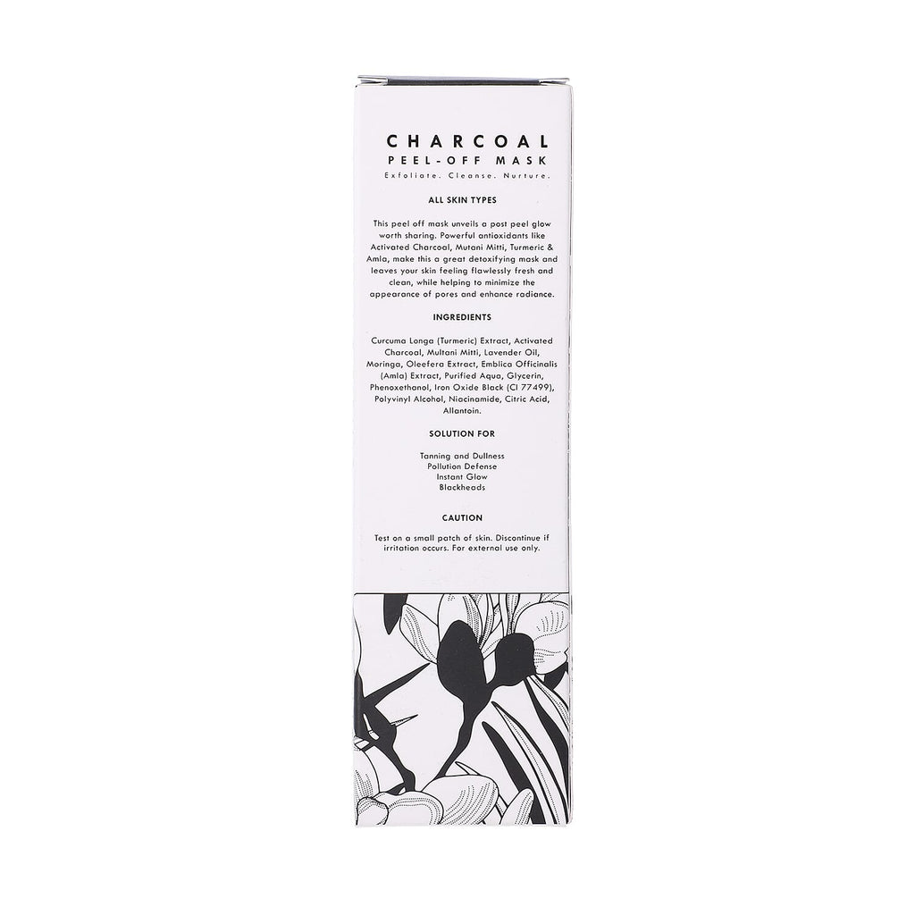 Fizzy Fern- Charcoal Peel-Off Mask Sulphate - Paraben Free with Turmeric