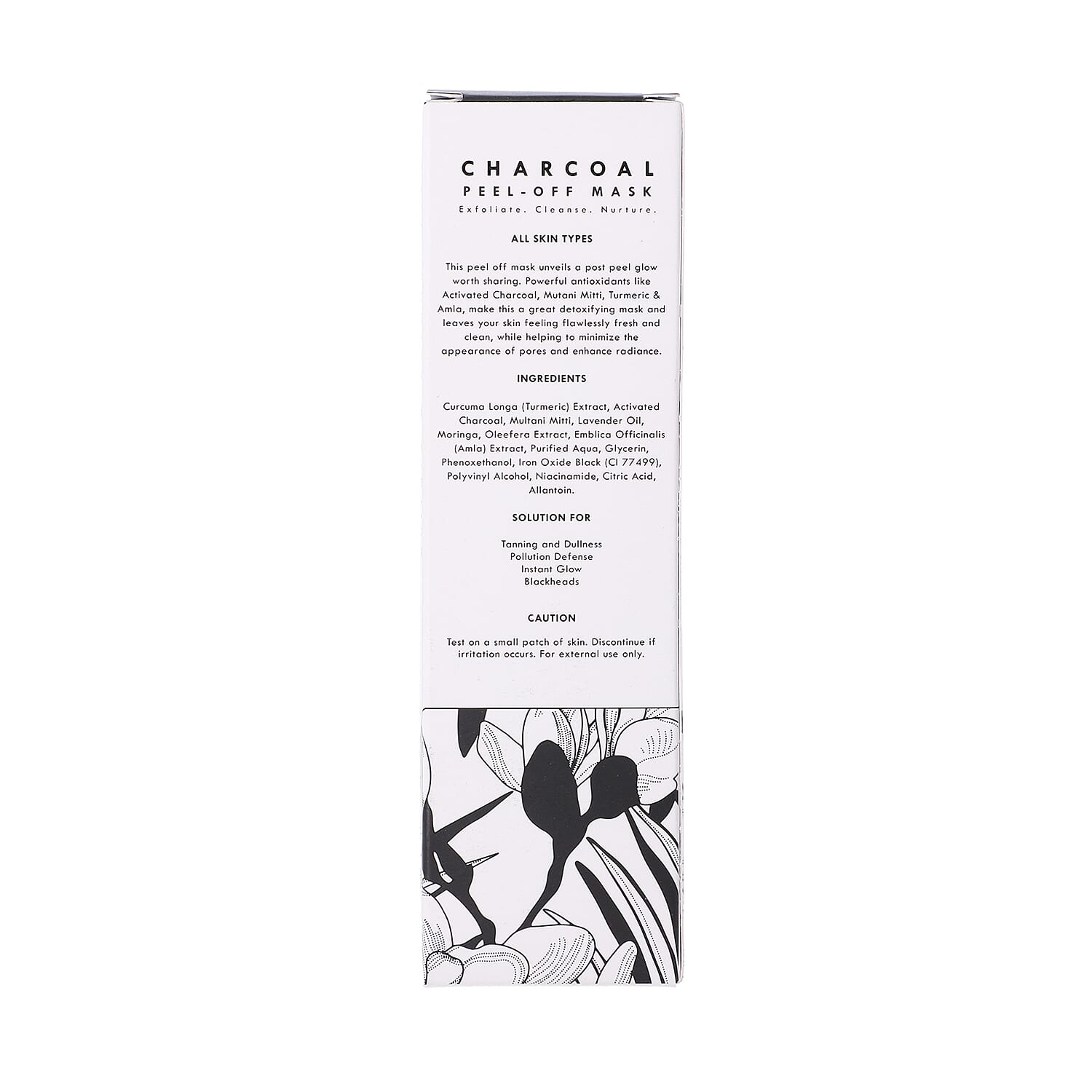 Fizzy Fern- Charcoal Peel-Off Mask Sulphate - Paraben Free with Turmeric