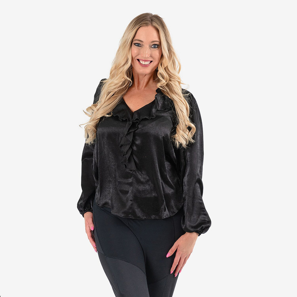 IW  Blouse (Size - 12) - Black