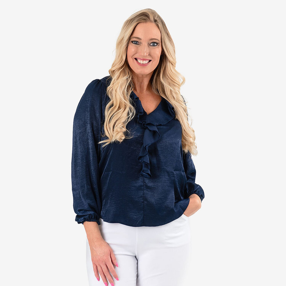 IW  Blouse (Size - 12) - Blue