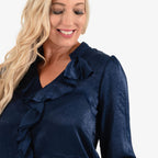 IW  Blouse (Size - 12) - Blue